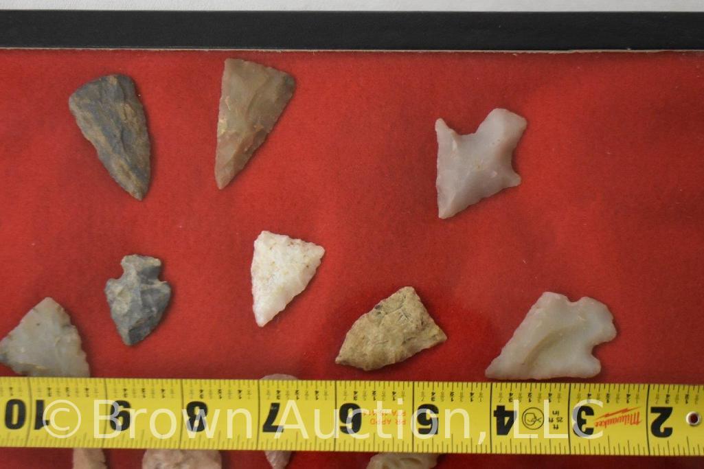 (25) Arrowheads, sizes ranging from 1-3"4