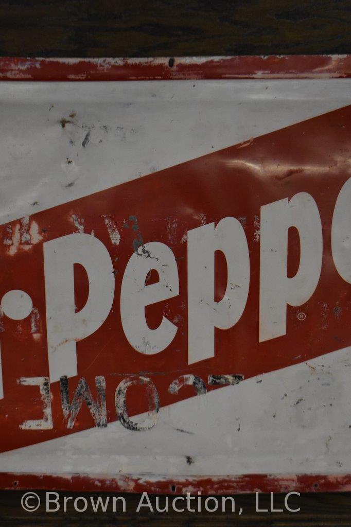 Dr. Pepper single sided tin sign