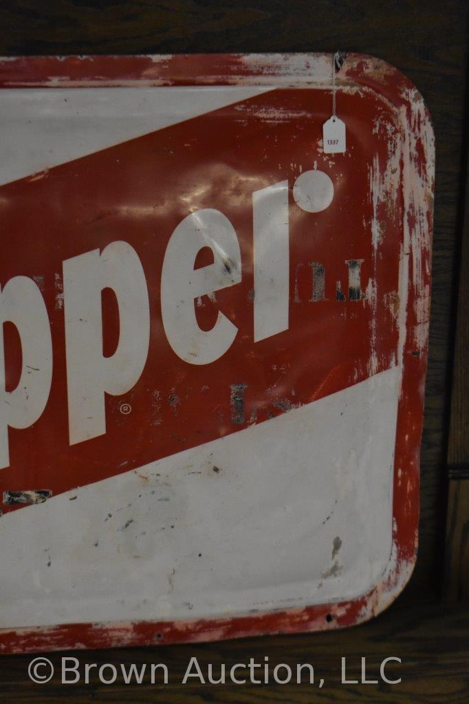 Dr. Pepper single sided tin sign