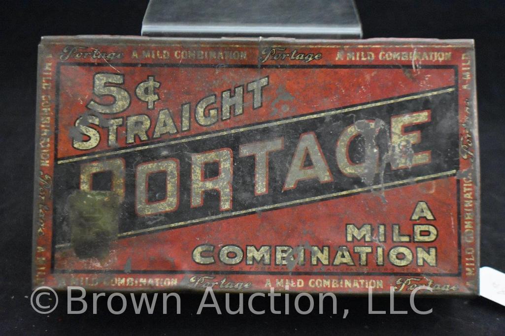 Portage metal cigar box