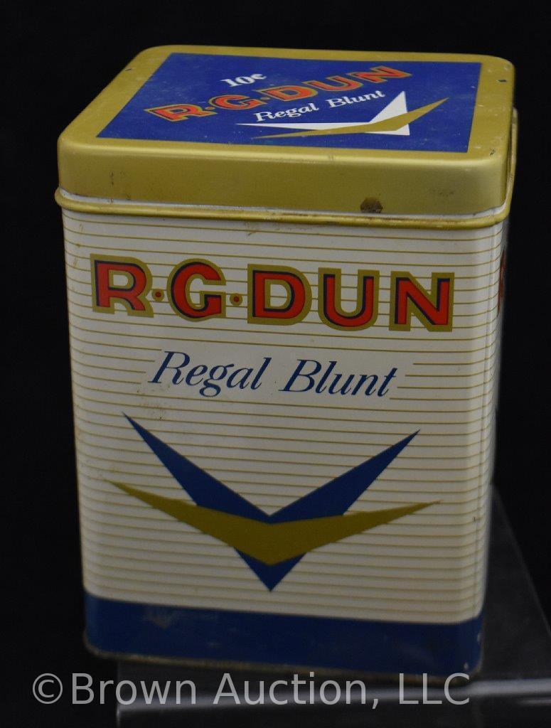 (4) Assorted tobacco tins