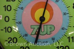 7Up 12" round glass dome advertising thermometer