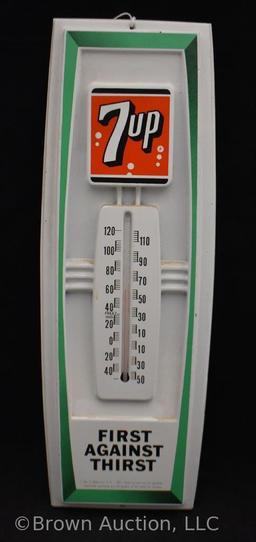 7Up No. 73 plastic advertising thermometer