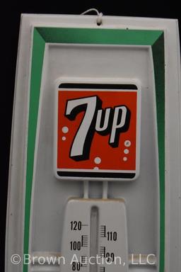 7Up No. 73 plastic advertising thermometer