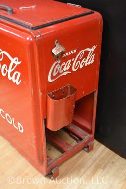 Coca-Cola Junior ice cooler complete w/bottle opener and cap catcher
