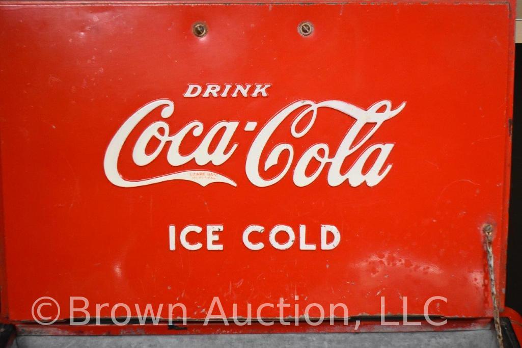 Coca-Cola Junior ice cooler complete w/bottle opener and cap catcher