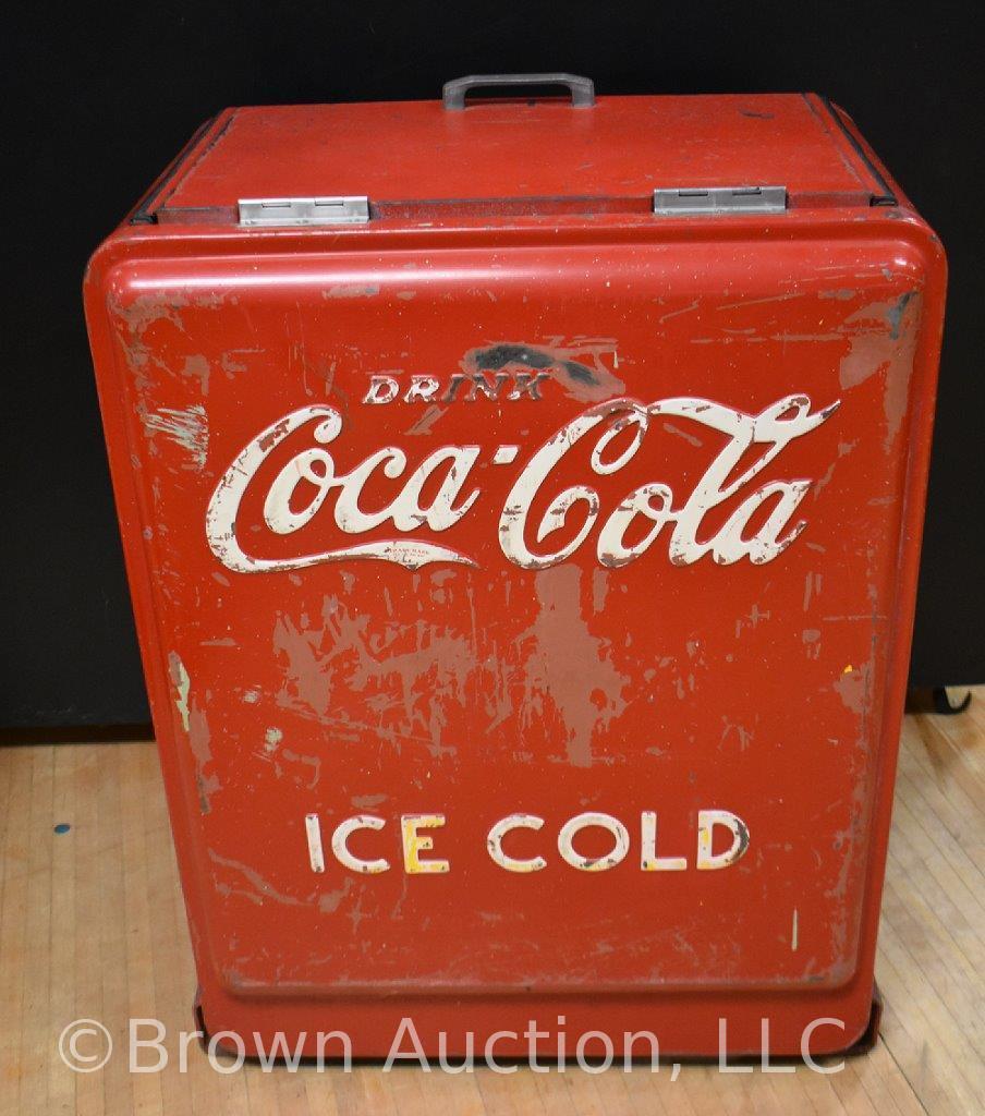 Coca-Cola Junior ice cooler complete w/bottle opener and cap catcher