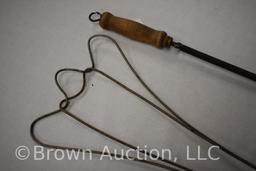 (2) Vintage rug beaters w/wood handle