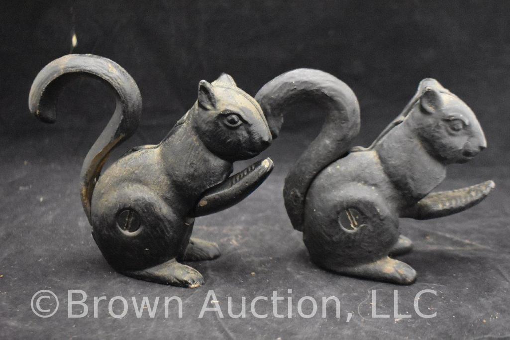 (3) Cast Iron Squirrel nutcrackers