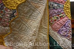 Multi-colored in yellow and green quilt