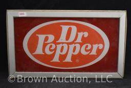 Dr Pepper glass piece, perhaps off of a vending machine