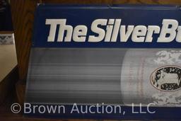 Coors Light "The Silver Bullet" embossed single sided tin sign