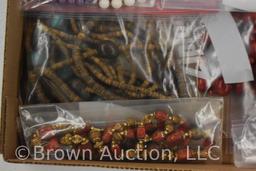 (10) Assorted costume jewelry necklaces (mostly colored beaded)