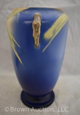 Roseville Pine Cone 709-10" vase, blue