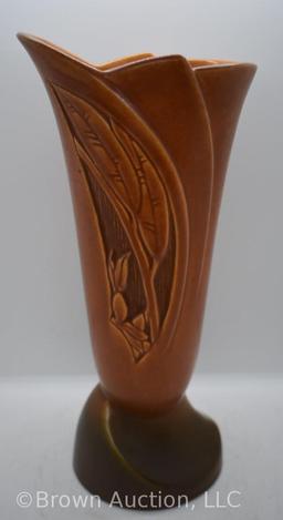 Roseville Silhouette 788-12" vase, brown