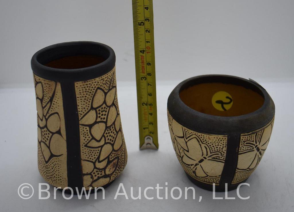 (2) Weller Claywood pieces