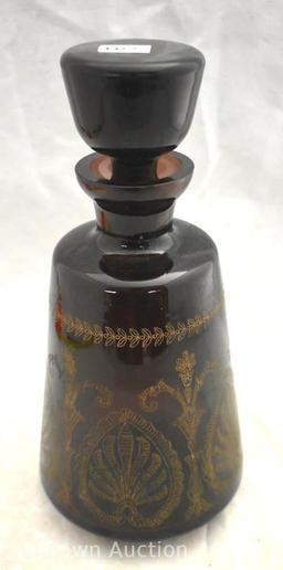 Victorian 9" deep amethyst decanter