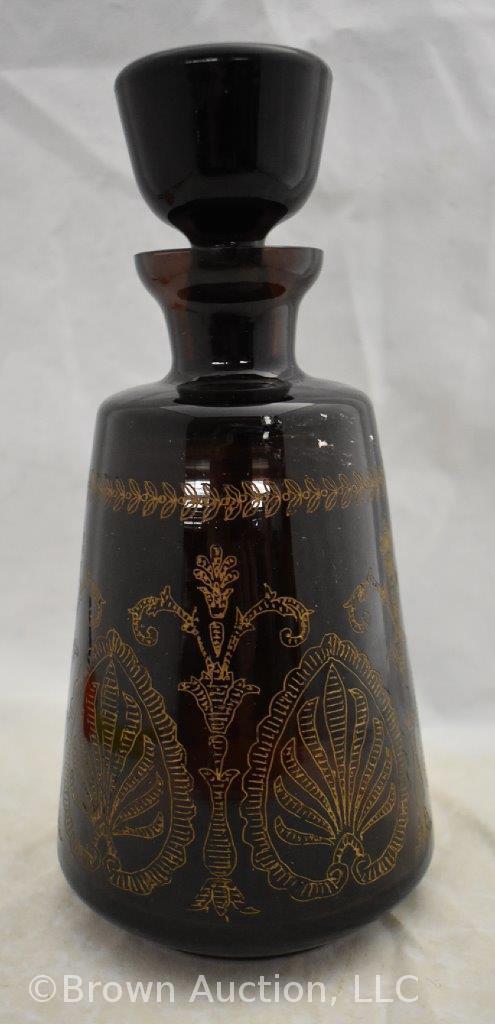Victorian 9" deep amethyst decanter