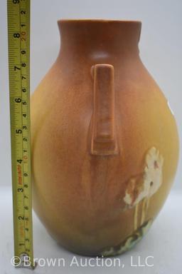 Roseville Primrose 767-8" vase, tan