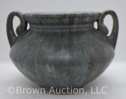 Roseville Carnelian I 357-5" vase, bluish-green Imperial glaze