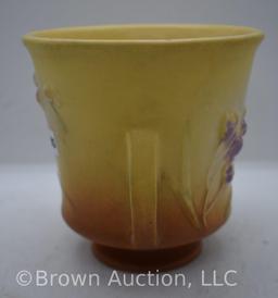 Roseville Ixia 640-4" jardiniere, yellow