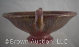 Roseville Carnelian (Glazes) 3"h x 7.5"d bowl, rose