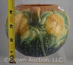 Roseville Sunflower 4" dbl. handled vase