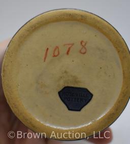 Roseville Ferella 1078-4" candle holder, brown