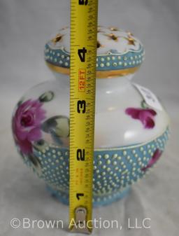 (2) Unm. Nippon matching pieces - cracker jar and sugar shaker