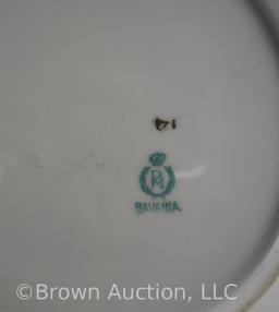 Mrkd. PM Bavaria 10.5"d bowl featuring Madame Recamier
