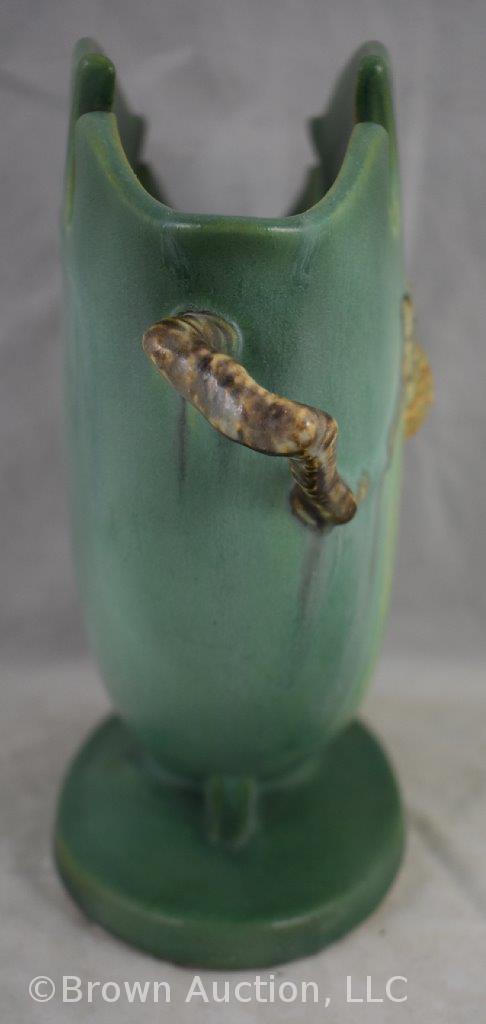 Roseville Pine Cone 845-8" vase, green