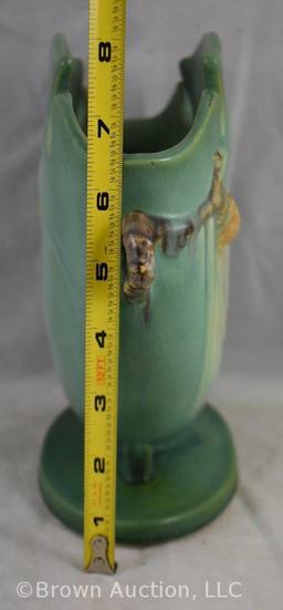 Roseville Pine Cone 845-8" vase, green