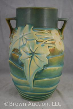 Roseville Luffa 687-8" vase, green