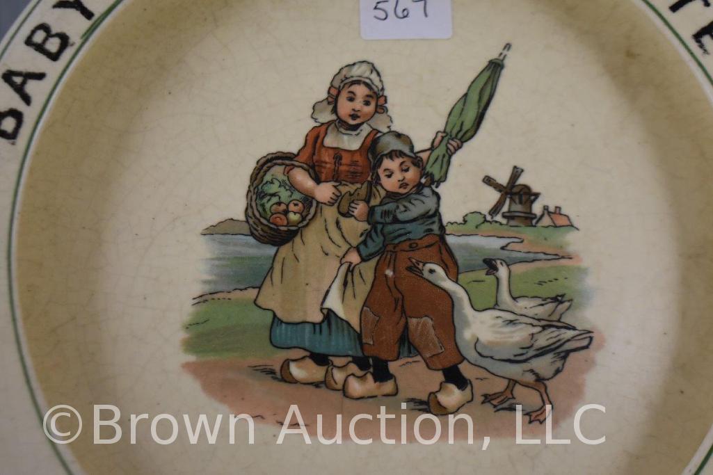 (2) Roseville Juvenile Baby's plates