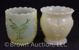 (6) Custard Glass toothpicks