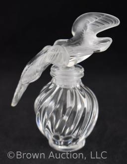 Lalique perfume bottle w/Love birds stopper