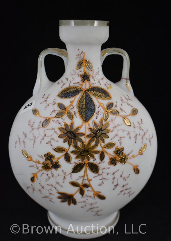 Bristol glass 10" vase