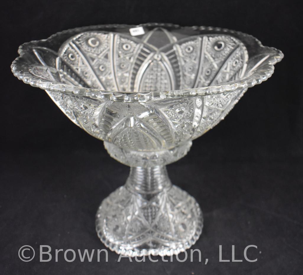 EAPG punch bowl w/pedestal base