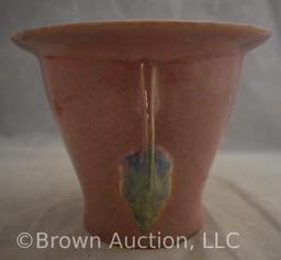 Roseville Tuscany flower pot shape 5.5" vase, pink