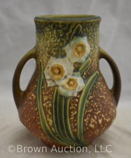 Roseville Jonquil 5" vase w/dbl. handles