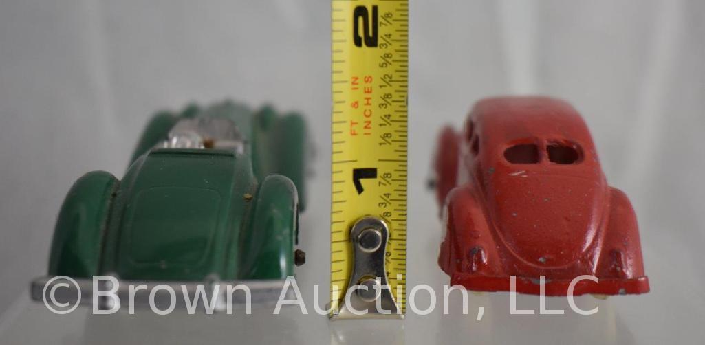 (6) Die cast toy cars incl. Tootsietoy and Manoil