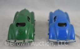 (6) Die cast toy cars incl. Tootsietoy and Manoil