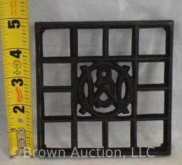 (4) Cast Iron trivets