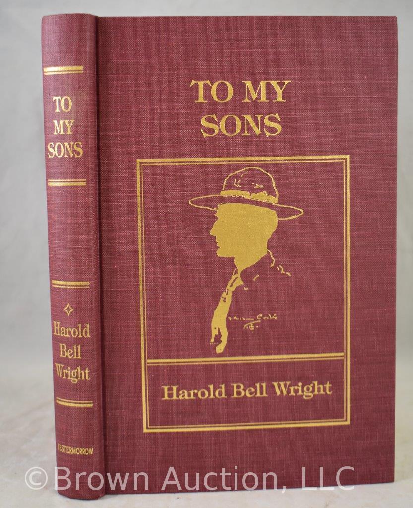 (5) Harold Bell Wright and (2) John Lebar hard back books