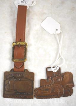 (2) Watch fobs: Allis Chalmers, Galion Equipment