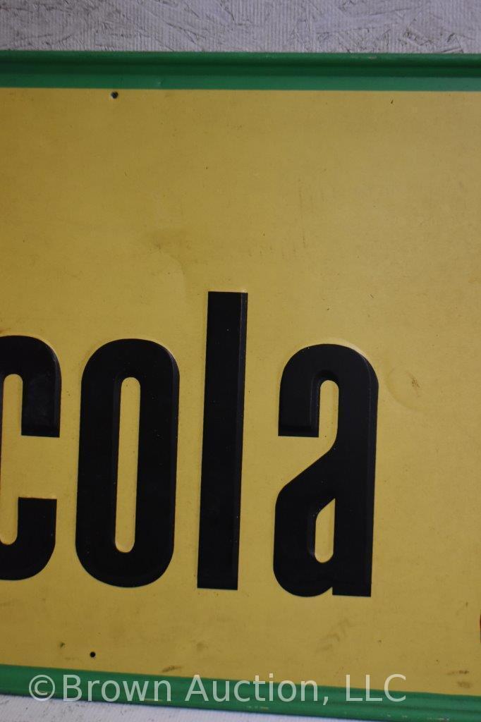 Diet-Rite cola embossed sst advertising sign