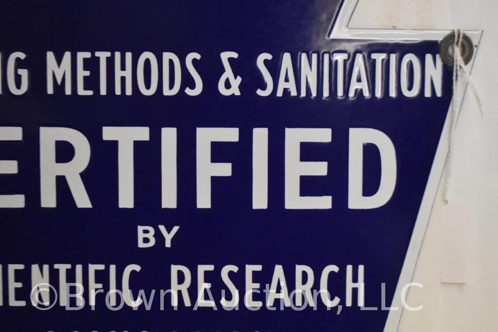 1932 Washing Methods and Sanitation ssp laundry shield sign