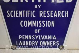 1932 Washing Methods and Sanitation ssp laundry shield sign