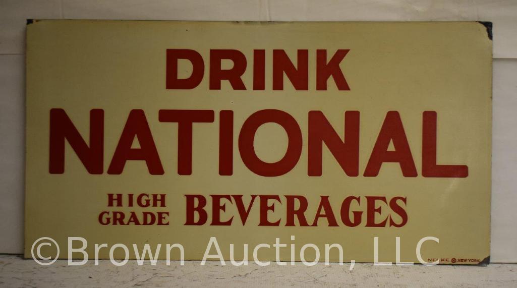 Drink National High Grade beverages sst tacker advetising sign