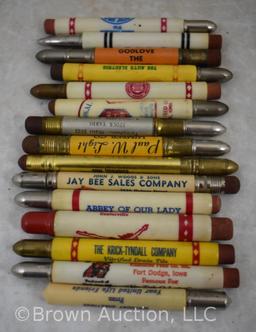 (15) Advertising bullet pencils